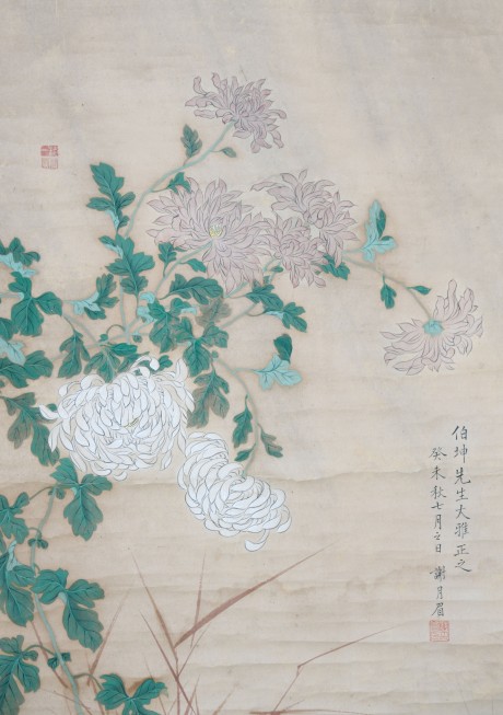 謝月眉 花鳥(niǎo)立軸 65*49cm