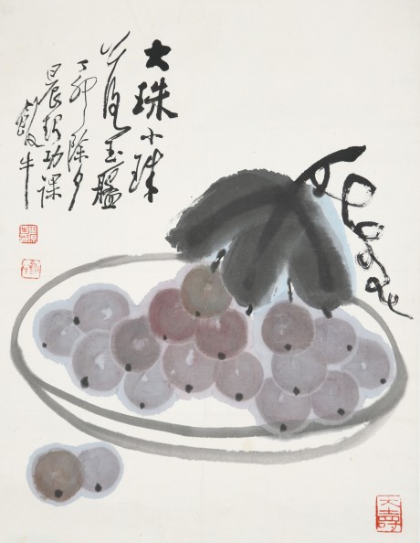 飯牛  水果鏡片	53×40CM