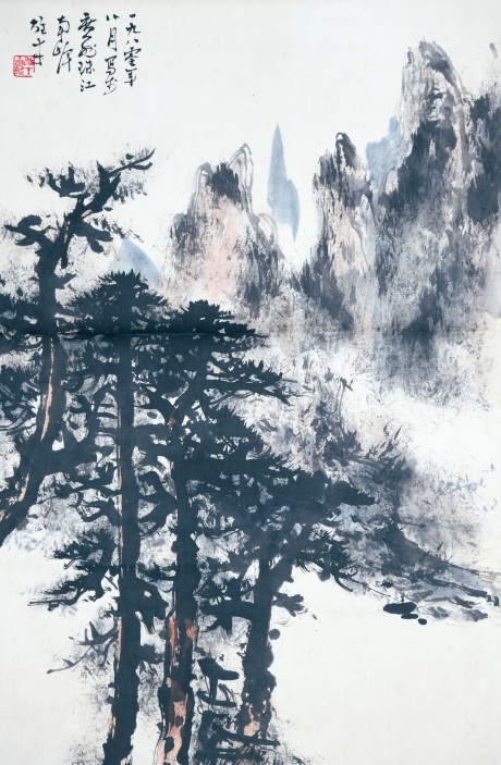 黎雄才 山水立軸 69×46CM